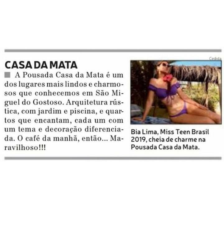 Pousada Casa Da Mata São Miguel do Gostoso Exteriör bild